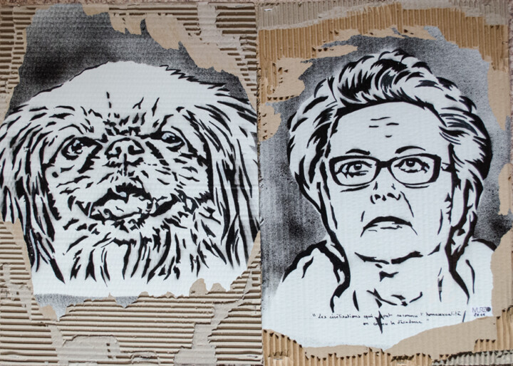 Christine Boutin et son chien