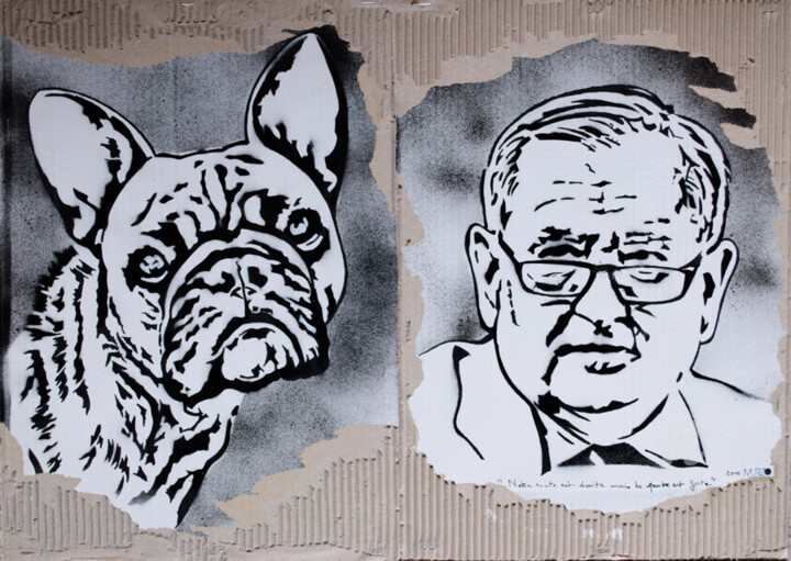 Jean-Pierre Raffarin et son chien